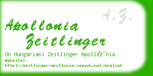 apollonia zeitlinger business card